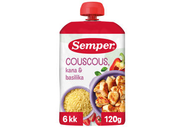 Patiekalas su vištiena ir kuskusu SEMPER RTE nuo 6 mėn., 120g