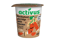 Grikių dribsnių košė ACTIVUS su vištiena, 60 g