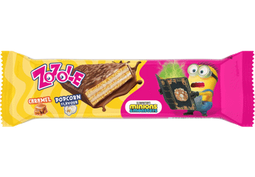 Vaflis ZOZOLE, kukurūzų spragėsių ir karamelės skonio, 40 g - 1