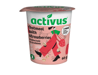 Avižinių dribsnių košė ACTIVUS (su braškėmis), 60 g