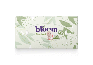 Kosmetinės servetėlės BLOOM COMFORT, 2 sluoksnių, 150 vnt. - 2