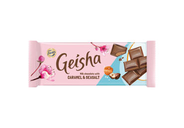 Pieninis šokoladas GEISHA su karamele ir druska, 100 g