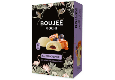 Šaldyti močiai BOUJEE, karamelės ir serbentų skonio, 6 vnt., 240 g