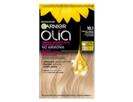 Garnier Olia 10.1, labai šviesi pelenų blondinė. 