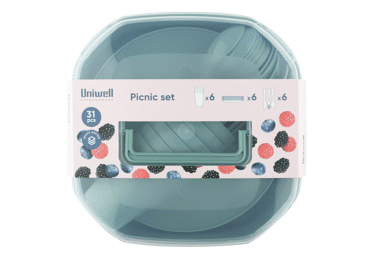 Pikniko rinkinys UNIWELL, 30 vnt. - 1