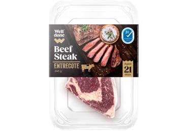 Brandintas jautienos antrekoto kepsnys WELL DONE, 240 g