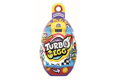 Kramtomieji saldainiai JOHNY BEE TURBO EGG su žaislu, 10 g - 3