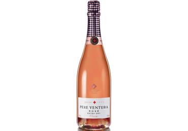 Sausas rūšinis putojantis vynas PERE VENTURA RESRVA Rose Extra Dry Cava 11,5%, 750 ml