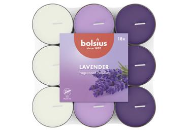 Skridininės žvakės BOLSIUS Lavender, 18 vnt.