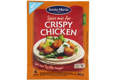 Traškios vištienos prieskonių mišinys SANTA MARIA, 50 g