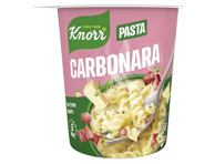 Greitai paruošiami makaronai KNORR su karbonarišku padažu, 55 g