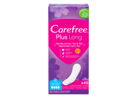 Higieniniai įklotai CAREFREE PLUS LONG, 40 vnt.