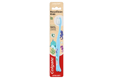 Vaikiškas dantų šepetėlis COLGATE RECYCLEAN (nuo 3 metų), 1 vnt.