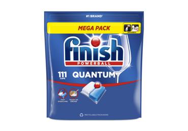 Indaplovių indų ploviklio kapsulės FINISH Quantum Fresh  gaivaus kvapo, 111 vnt.