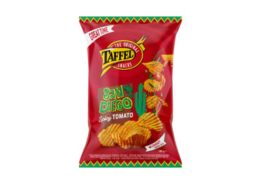 Bulvių traškučiai TAFFEL SAN DIEGO, pomidorų skonio, 180 g - 1