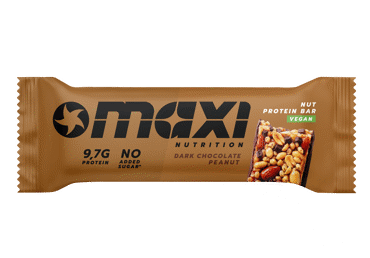 Baltyminis riešutų batonėlis MaxiNutrition DARK CHOCOLATE, 46 g - 1