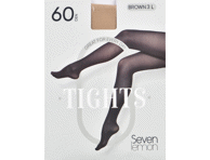Moteriškos pėdkelnės SEVEN LEMON, 60 den, 3 dydis, rudos