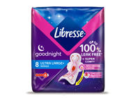 Higieniniai paketai LIBRESSE ULTRANIGHT SUPER, 8 vnt., 8 vnt.