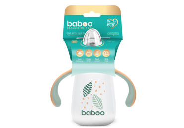 Gertuvė BABOO su silikoniniu snapeliu, 260 ml (nuo 6 mėn.), 1 vnt. - 2