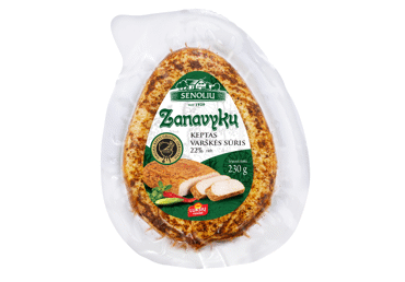 Keptas varškės ZANAVYKŲ sūris, 22 % rieb., 230 g