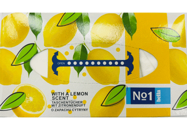 Popierinės servetėlės BELLA No1 Lemon, 2 sluoksnių, 150 vnt.