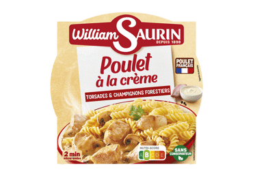 Makaronai WILLIAM SAURIN su vištiena, grietinėle ir grybais, 280 g