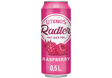 UTENOS alaus kokteilis RADLER (aviečių sk.), 500 ml