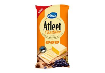 Čederis VALIO ATLEET, 27 % rieb. s. m., 250 g
