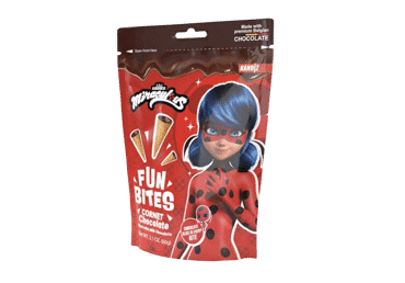 Mini vafliniai rageliai MIRACULOUS LADYBUG FUN BITES, 60 g