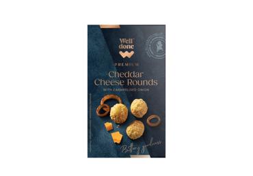 Sausainiai su čederiu ir svogūnais WELL DONE PREMIUM, 75 g