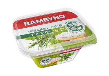 RAMBYNO tepamasis sūrelis su žalumynais, 175 g RAMBYNO tepamasis sūrelis su žalumynais, 175 g