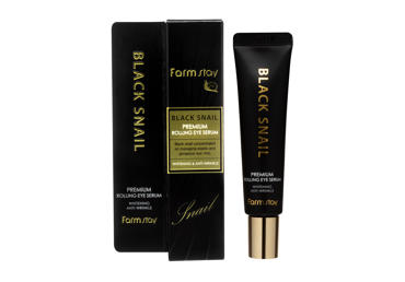 Paakių serumas FARMSTAY Black Snail Premium Rolling, 25 ml