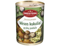 Mėsos kukuliai su grybų padažu, 540 g