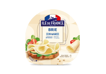 Sūris BRIE ILE DE FRANCE (riekelės), 60 % rieb. s. m., 150 g