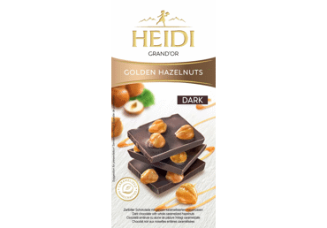 Juodasis šokoladas GRAND'OR su lazdynų riešutais, 100 g Juodasis šokoladas GRAND'OR su lazdynų riešutais, 100 g