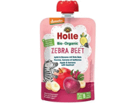 Ekologiška obuolių, bananų, burokėlių tyrelė HOLLE Zebra beet 6+ mėn., 100 g