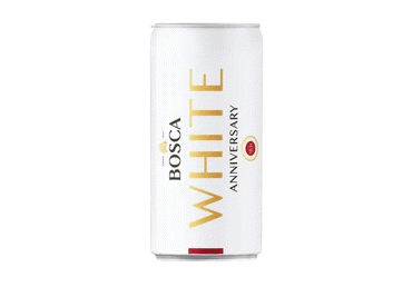 Baltasis pusiau saldus vyno gėrimas BOSCA WHITE, 200 ml