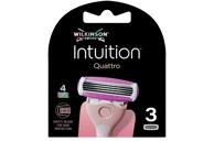 Skutimosi peiliukai moterims WILKINSON SWORD Intuition Quattro, 3 vnt.