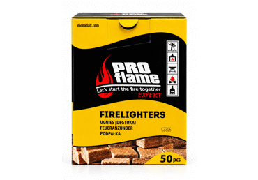Įdegtukai PROflame EXPERT, 50 vnt.