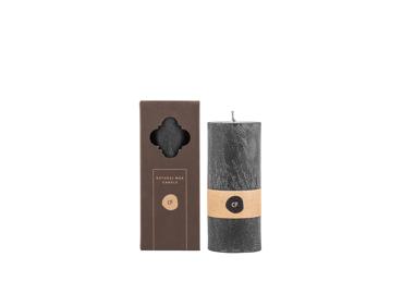 Kvepianti palmių vaško žvakė juoda CANDLE FAMILY, 13 cm
