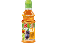 Obuolių, kriaušių, slyvų sultys nuo 6 mėn. 100%, Kubuš baby, 300 ml 