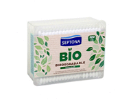 Higieniniai vatos pagaliukai SEPTONA BIO, 200 vnt., 200 vnt.