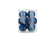 Stikliniai Kalėdų eglutės žaislai 6cm, 12vnt.