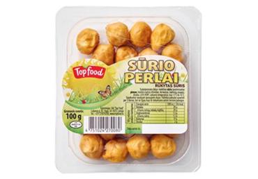 Rūkyto sūrio perlai, 19 % rieb. s. m., 100 g - 1