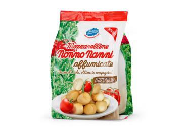 Rūkyti mocarelos sūrio rutuliukai NONNO NANNI, 45 % rieb. s. m., 150 g