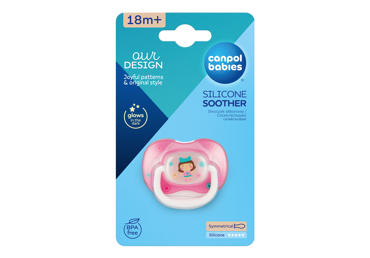 Silikoninis simetrinis čiulptukas CANPOL BABIES, 18+ mėn., 1 vnt. - 2