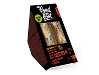 Sumuštinis su saldžiai aštria vištiena, kepta paprika, špin., 170 g