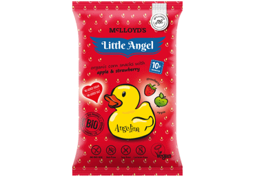 Eko kepti kukurūzų užkand LITTLE ANGEL ANGELINA obuol,brašk nuo 10mėn