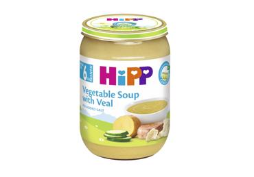 Ekologiška daržovių sriuba HIPP su veršiena (nuo 6 mėn.), 190 g