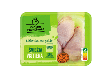 Švž. broilerių, užaugintų be antibiotikų, blauzdelės be sąn., 500 g